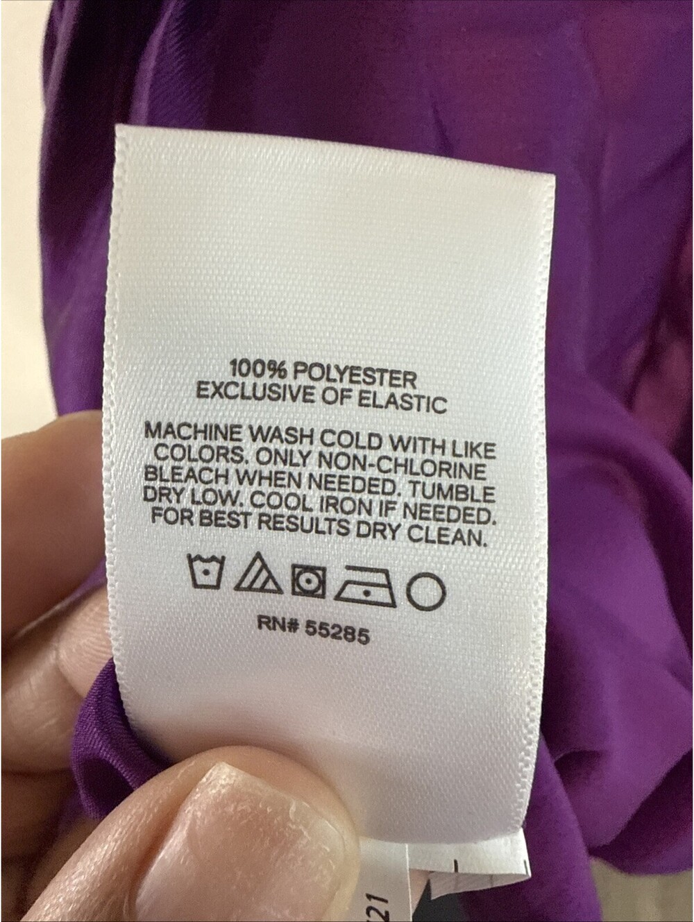 NWT Express Purple Satin Sweetheart Drop Waist Smocked Back Mini Dress 14 - Picture 9 of 9